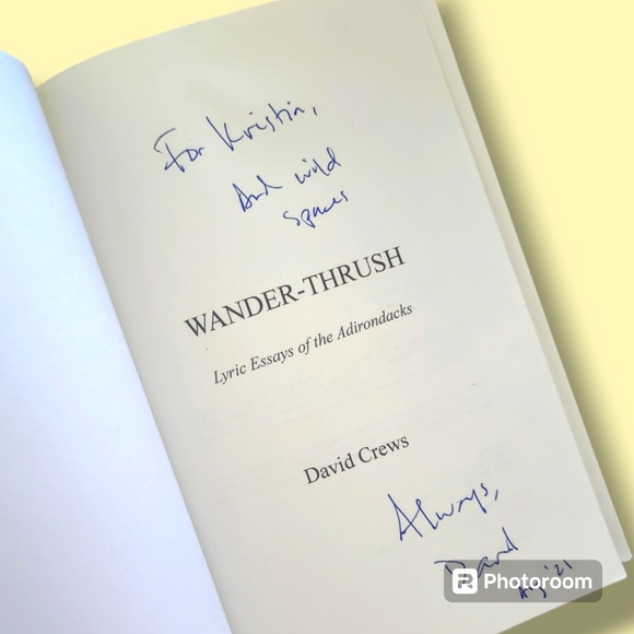 Lot/2 Signed David Crews Poems High Peaks & Wander-Thrush Poetry Books - Picture 3 of 9